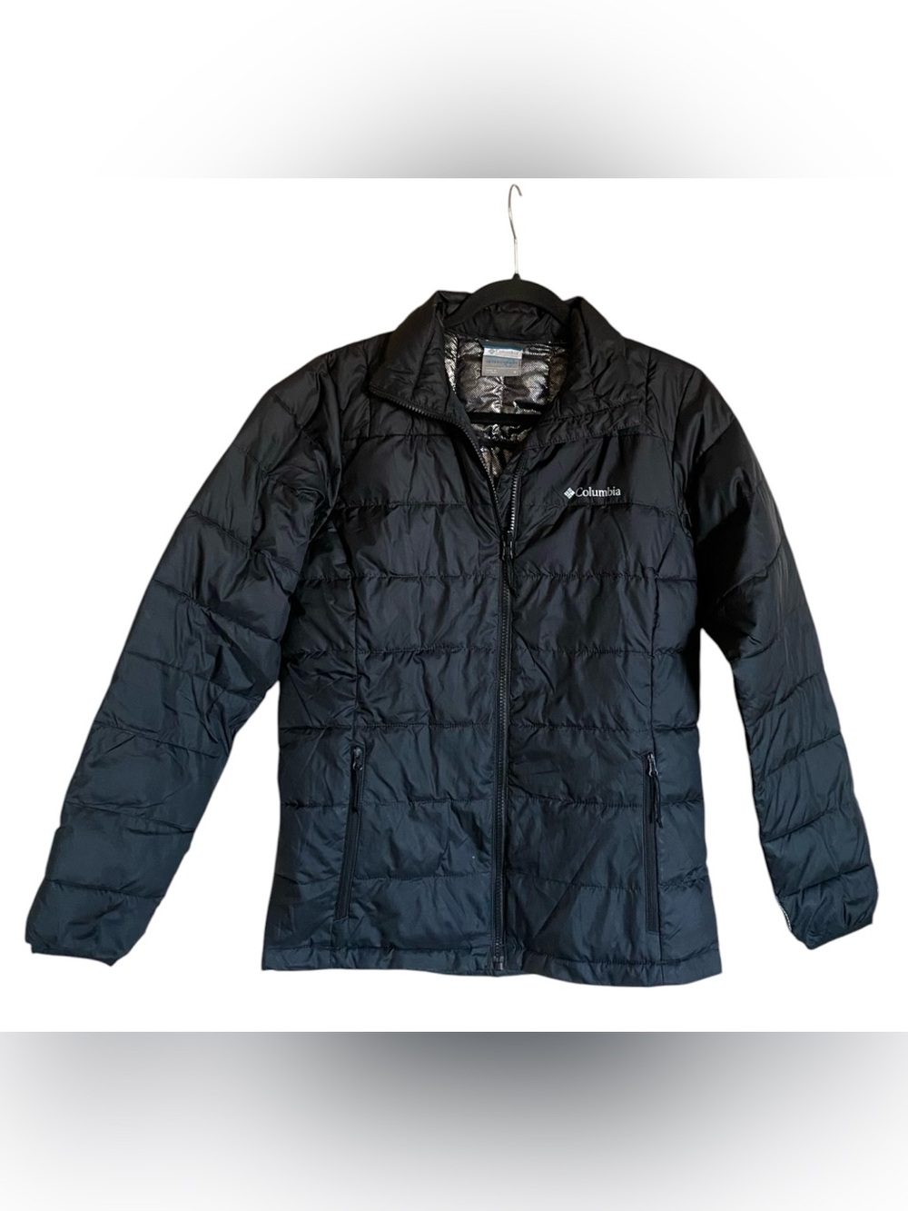 Women’s COLUMBIA Black Omni Heat Zip Up Puffer Jacket S
